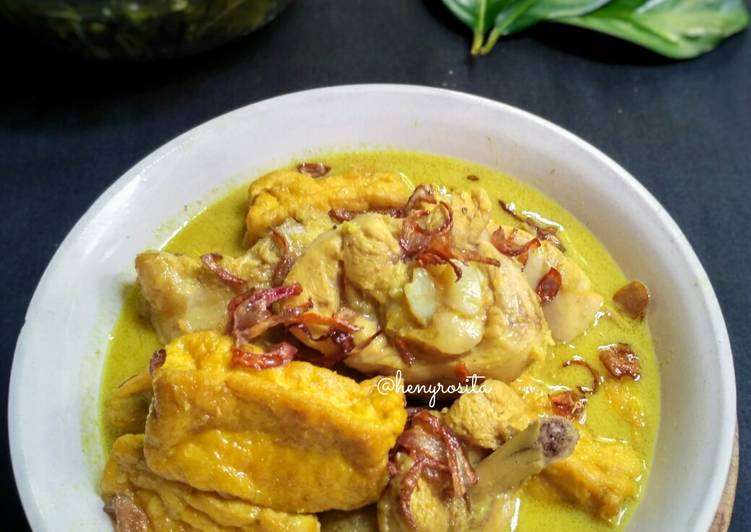Resep Terik Ayam Tahu Lezat