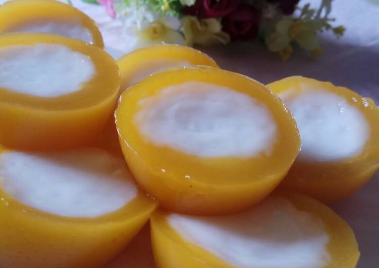 Resep @MANTAP Kue talam labu kuning kue sehari-hari