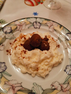 Una foto de Espuma de arroz con leche