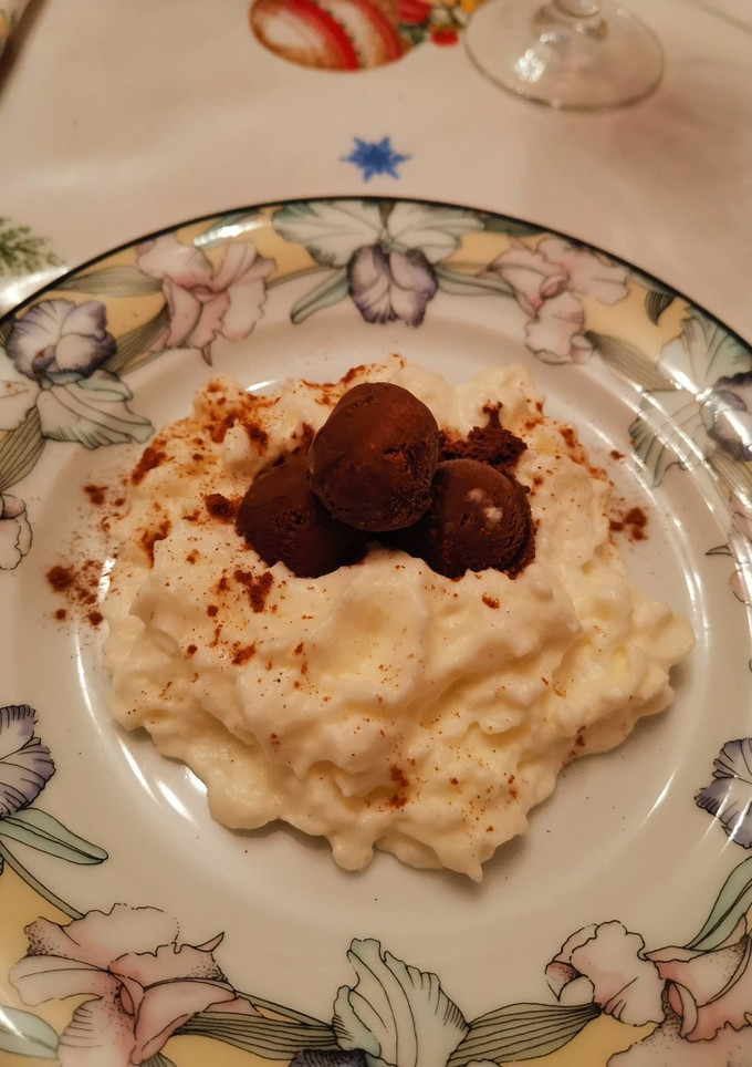 Una foto de Espuma de arroz con leche