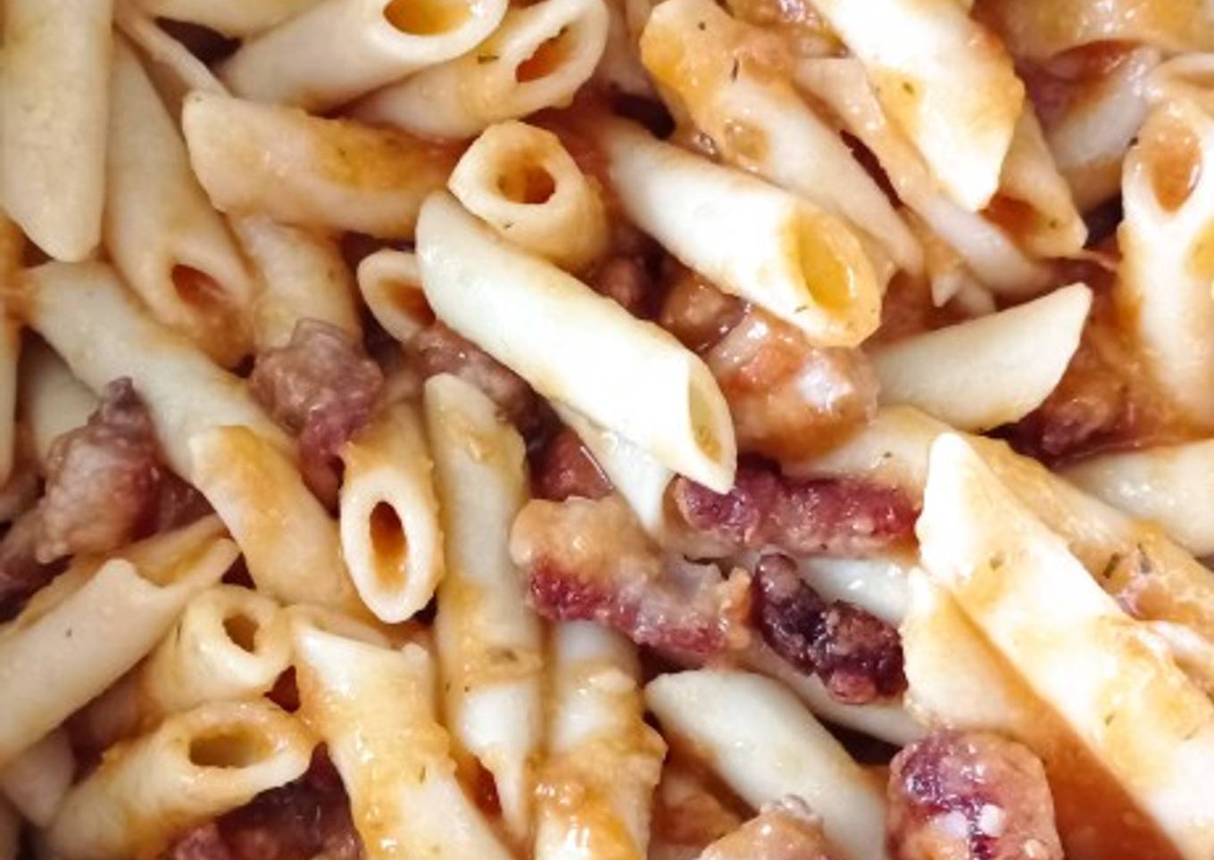 Macarrones con panceta