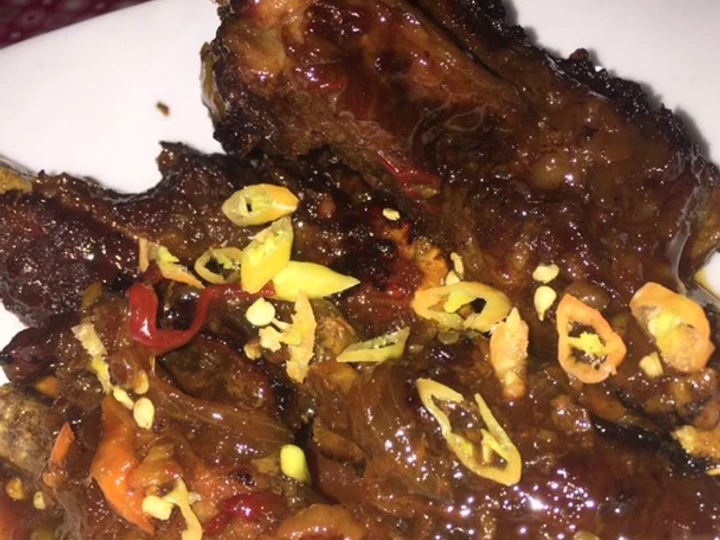 Langkah Gampang Menyiapkan Resep Iga bakar madu yang Lezat