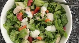 Hình ảnh món Salad gà rau + táo sốt phô mai golden farm