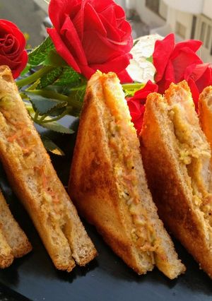 A picture of Mayonnaise sandwich.