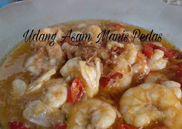 Resep Udang Asam Manis Pedas Anti Gagal