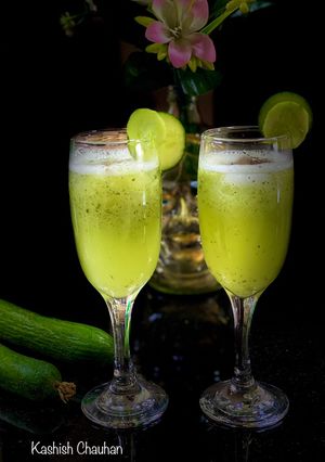 A picture of Cucumber Lemonade Drink.