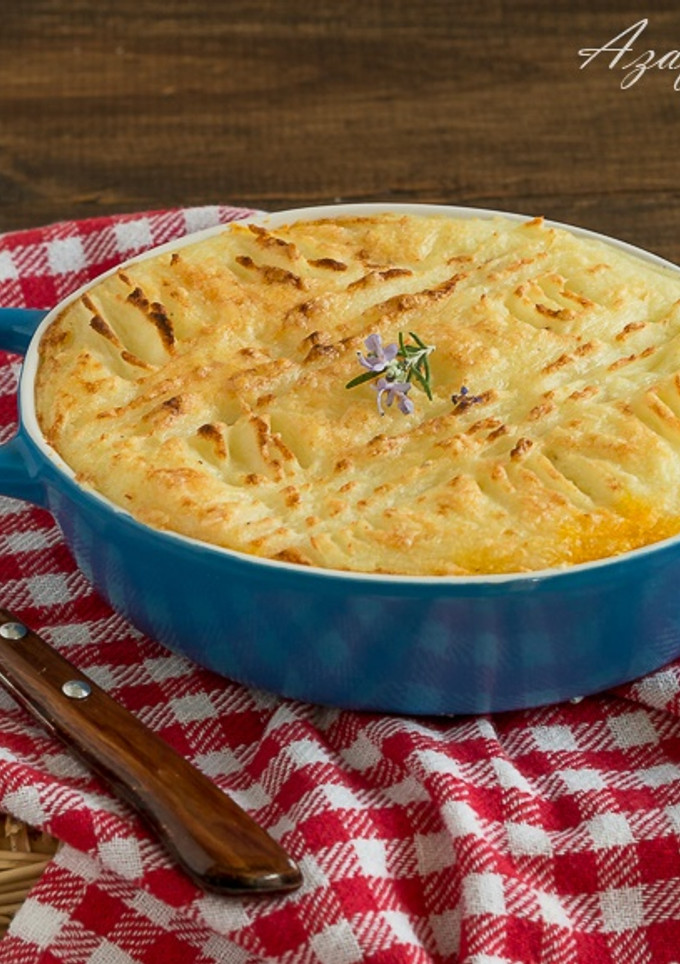 Una foto de Pastel de carne y puré de patatas