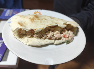 Una foto de Pan pita relleno