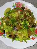 Oseng kikil cabe hijau