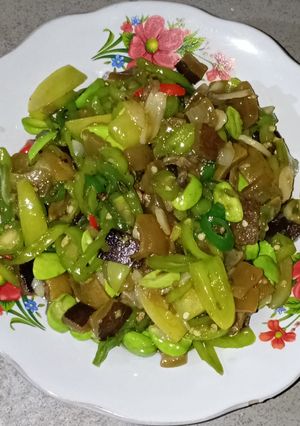 Foto resep Oseng kikil cabe hijau