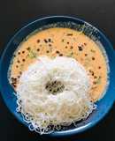 Idiyappam with Moore vathal curry