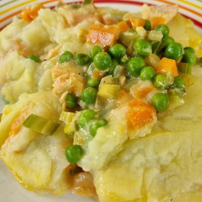 Gemüse-Lachs-Auflauf-image