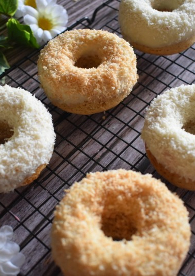 Una foto de Donuts de coco