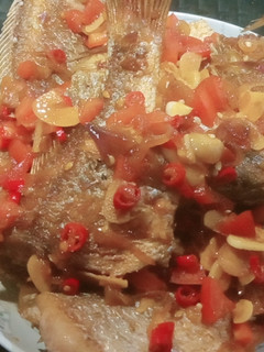 Foto resep 10. Ikan Gerik Siram Kuah Kecap Asam Pedas😋