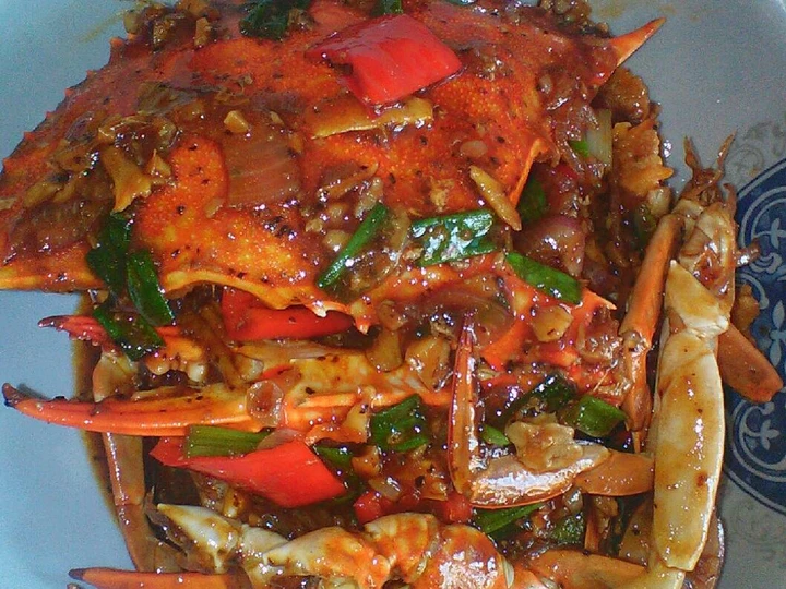 Cara Mudah Membuat Resep Kepiting saus Lada Hitam (Simple Rules) yang Lezat Anti Ribet, Lezat