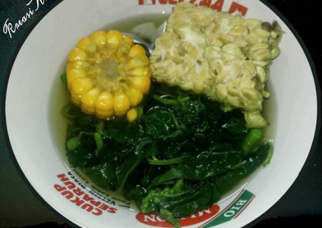 Bayam + Jagung Tempe