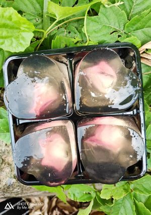 Hình của món Thạch hoa hồng.