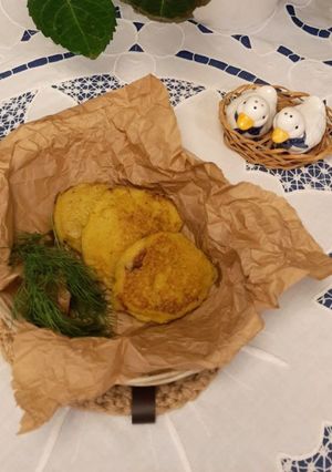 Фото Деруни з куркумою.