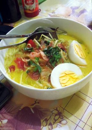 Foto resep Soto kuning ayam kampung