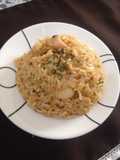 Arroz marinero con crema de leche
