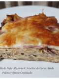 Tortilla de papa al horno c/Trocitos de Carne asada _Paleta y Queso Gratinado_