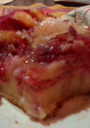 Una foto de Clafoutis de frutillas