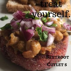 A picture of Beetroot Vegetables Cutlet.