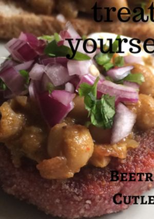 A picture of Beetroot Vegetables Cutlet.