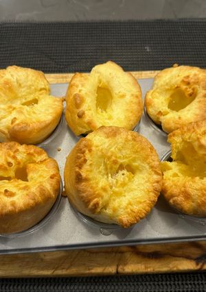 A picture of Worlds Best (and easiest) Yorkshire Puddings - Come on I am British :P - ENJOY its simple 3:3:3.