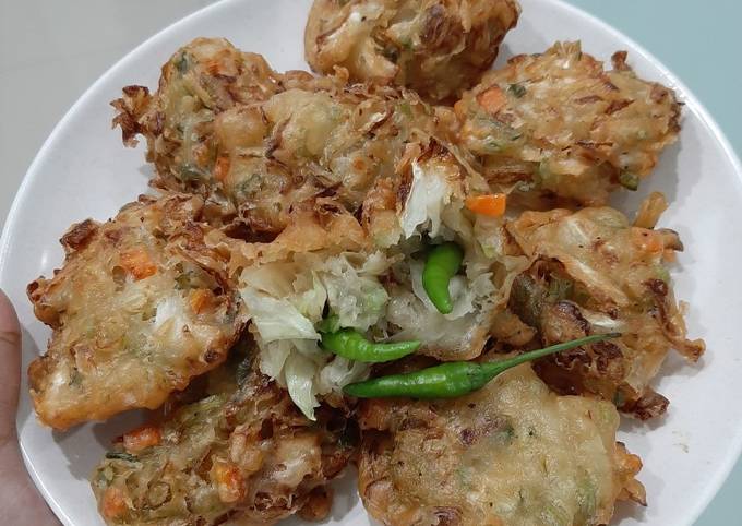 Resep Bakwan sayur ala abang abang Anti Gagal
