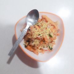 Kurkure mac chaat A picture of Kurkure mac chaat.