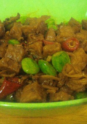 Foto resep Tumis tempe teri petai
