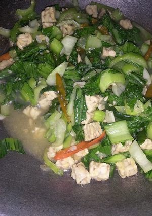 Foto resep Oseng sawi sendok ekonomis