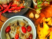 Gambar kulit melinjo dan tahu