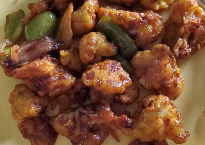 Spicy Cauliflower Manchurian