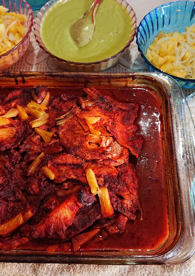 Una foto de Tacos al pastor