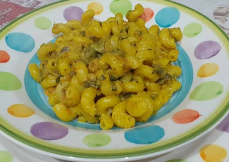 Celentani cremosi con verdure estive e zafferano