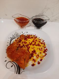 عکسی از دستور زرشک پلو با مرغ