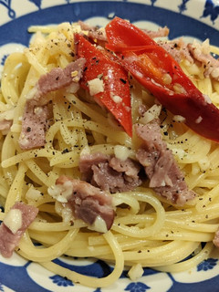 蒜香培根意大利麵 的食譜成品照片