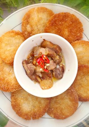 Hình của món Cơm nguội chiên ăn đủ kiểu.