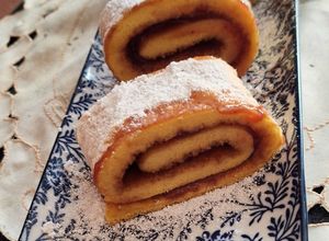 Eperlekváros piskótatekercs 🍓🍓🍓 recept fotója