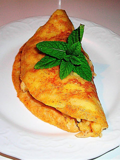 Una foto de Blinis a trocitos de manzana