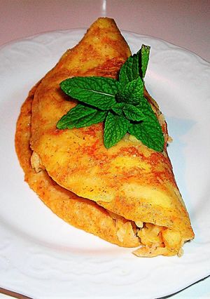 Una foto de Blinis a trocitos de manzana