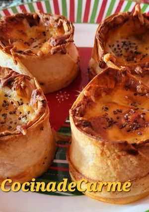 Una foto de Falsos volovanes rellenos de carne