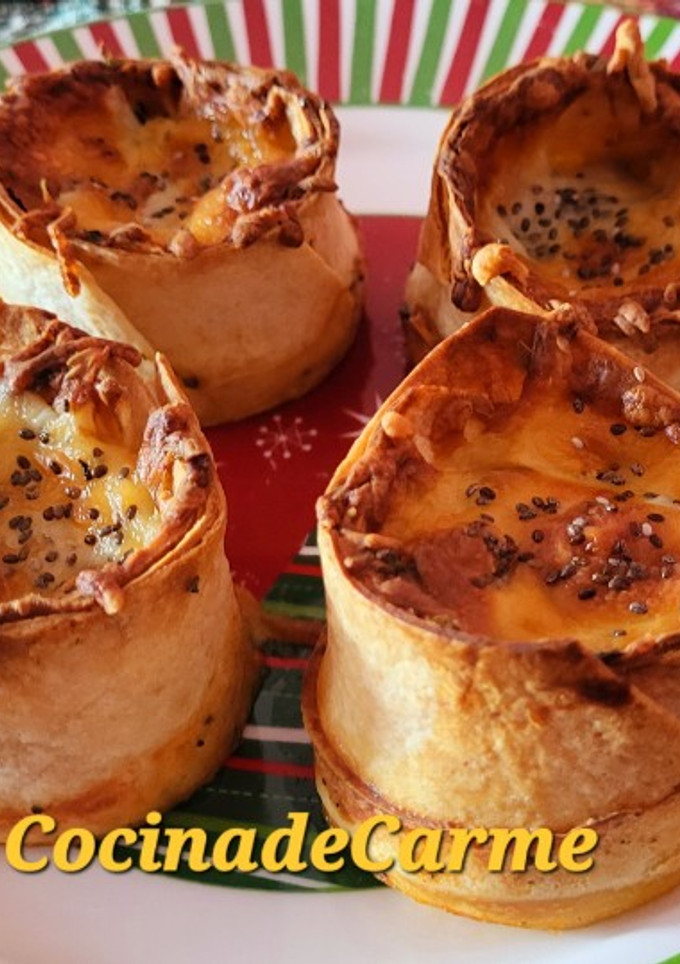 Una foto de Falsos volovanes rellenos de carne
