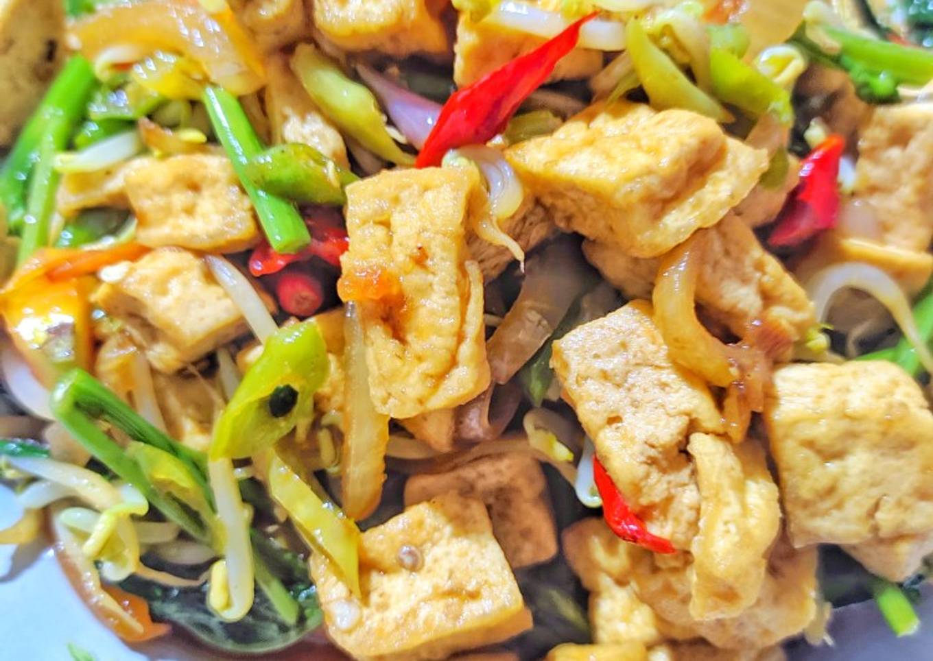 Tumis Kangkung + Tahu Putih + Toge