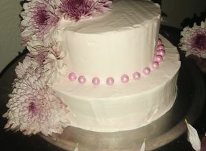 Una foto de Pastel floral
