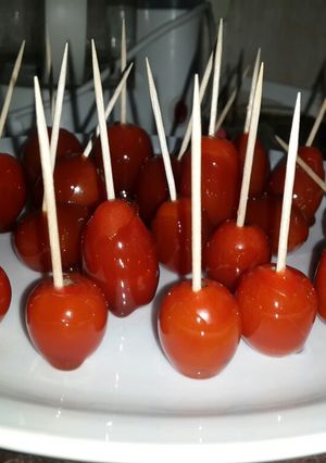Una foto de Tomates cherry con caramelo