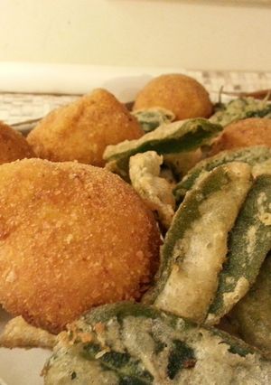 Foto di Crochette di Tagliolini in Burrata e Foglie di Salvia croccanti