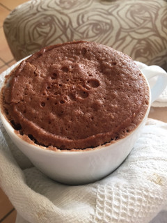 Una foto de Bizcocho a la taza de Nutella